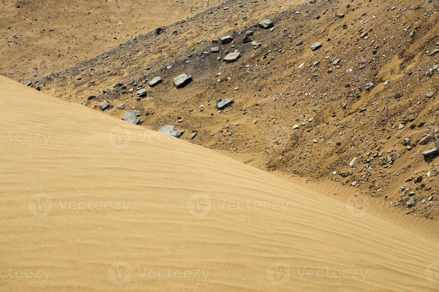 The texture of sand in the desert as a natural background. photo