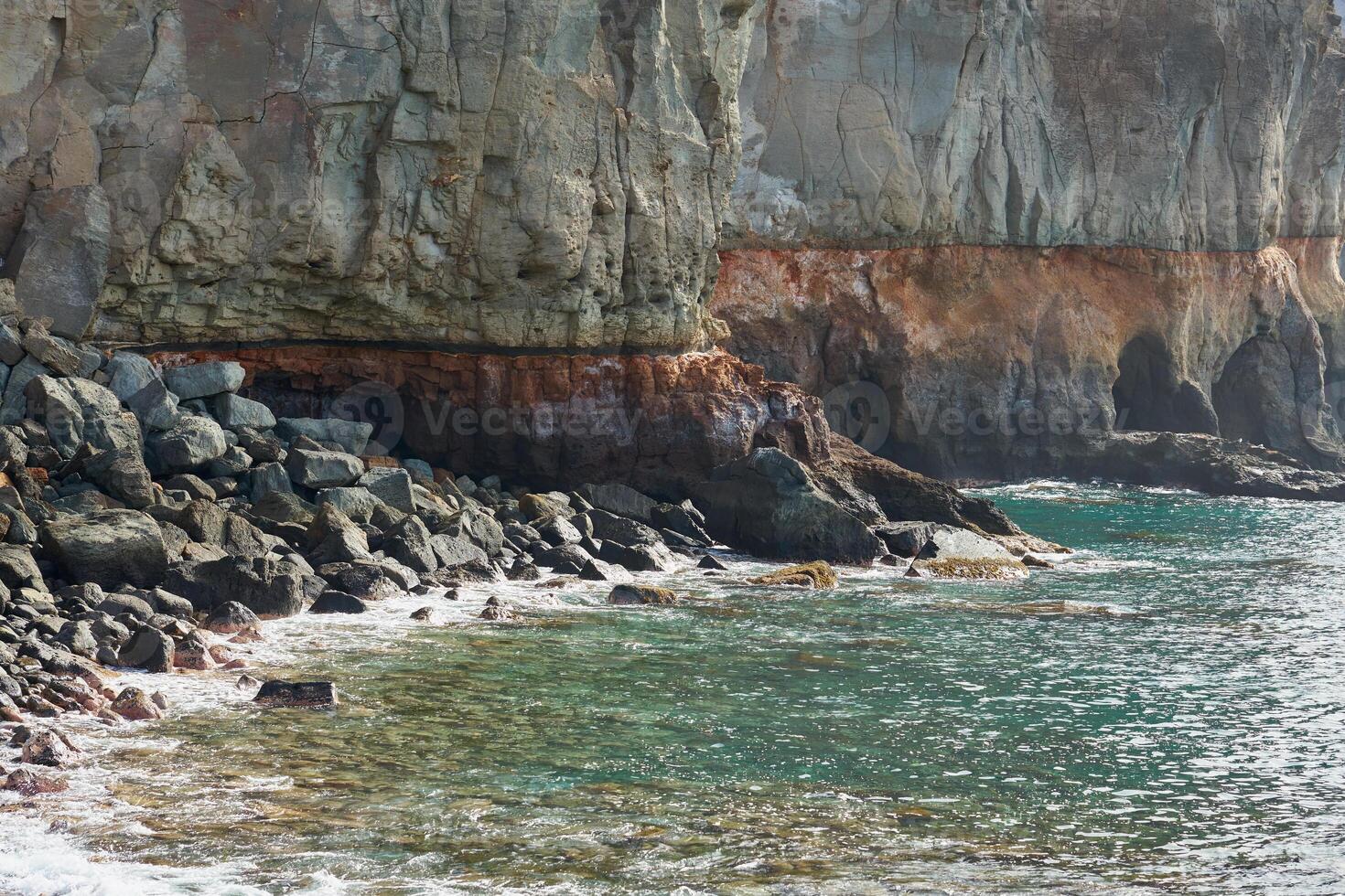 Rocks and stones on the shores of Gran Canaria photo