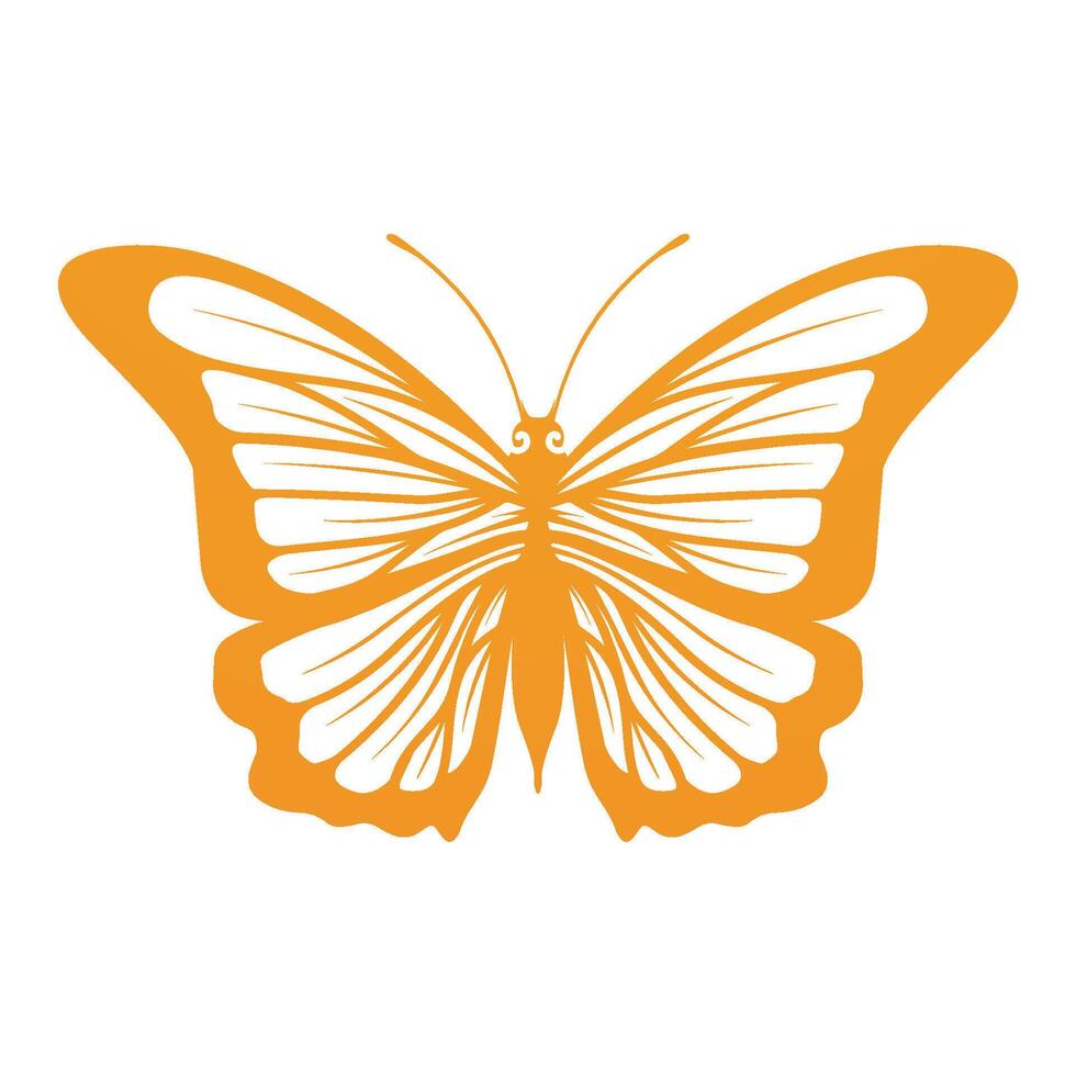 butterfly hand drawn logo, spa beauty logo design concept template vector