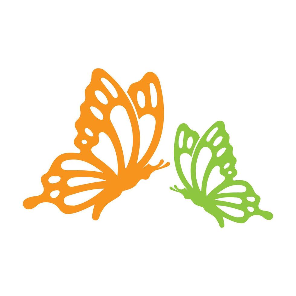 butterfly hand drawn logo, spa beauty logo design concept template vector