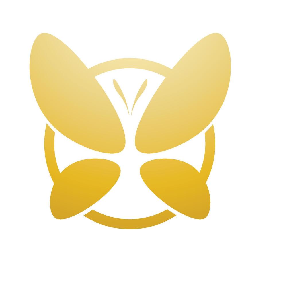 butterfly hand drawn logo, spa beauty logo design concept template vector