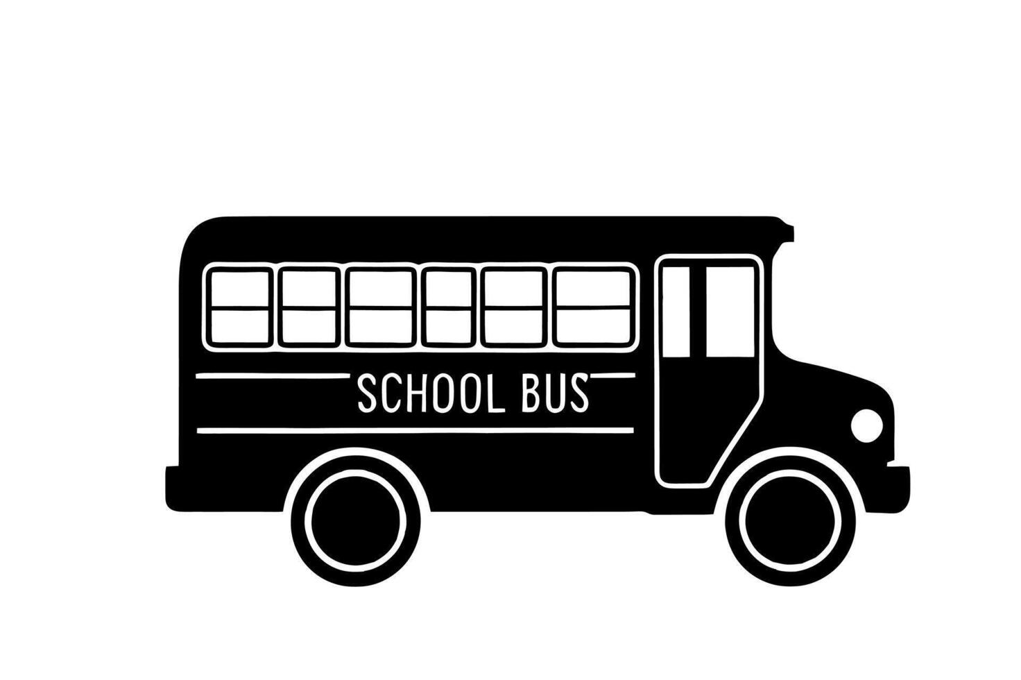 Back to school silhouette vector
