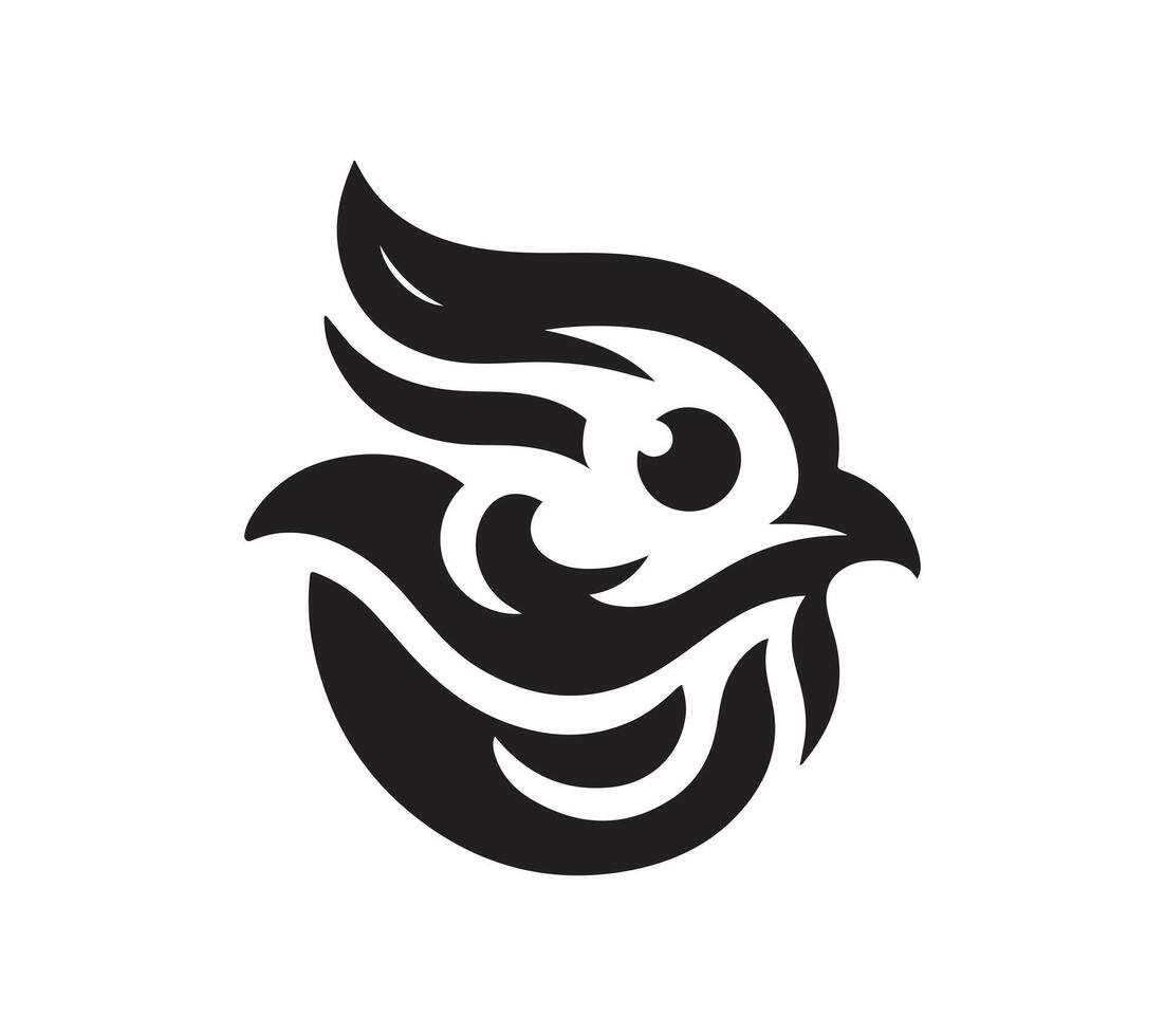 Bird silhouette art vector