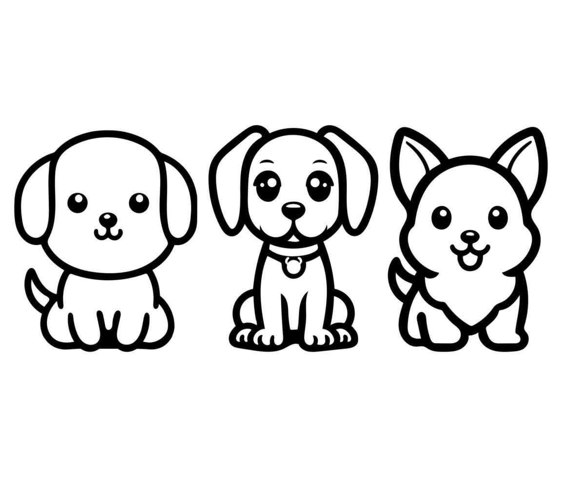 Cheerful Dog Sitting Cartoon Character vector