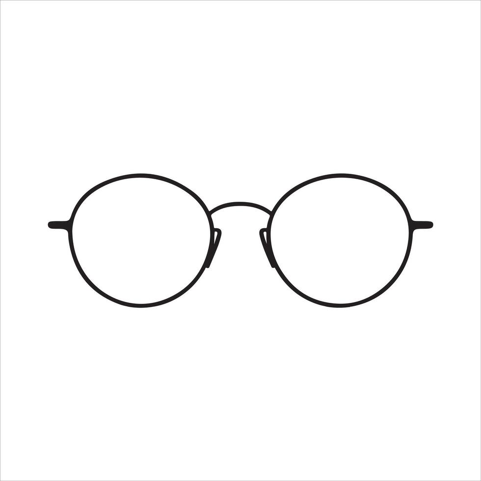 Eyeglasses Stock silhouette vector