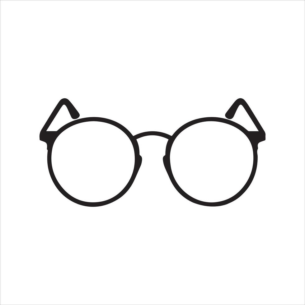 Eyeglasses Stock silhouette vector