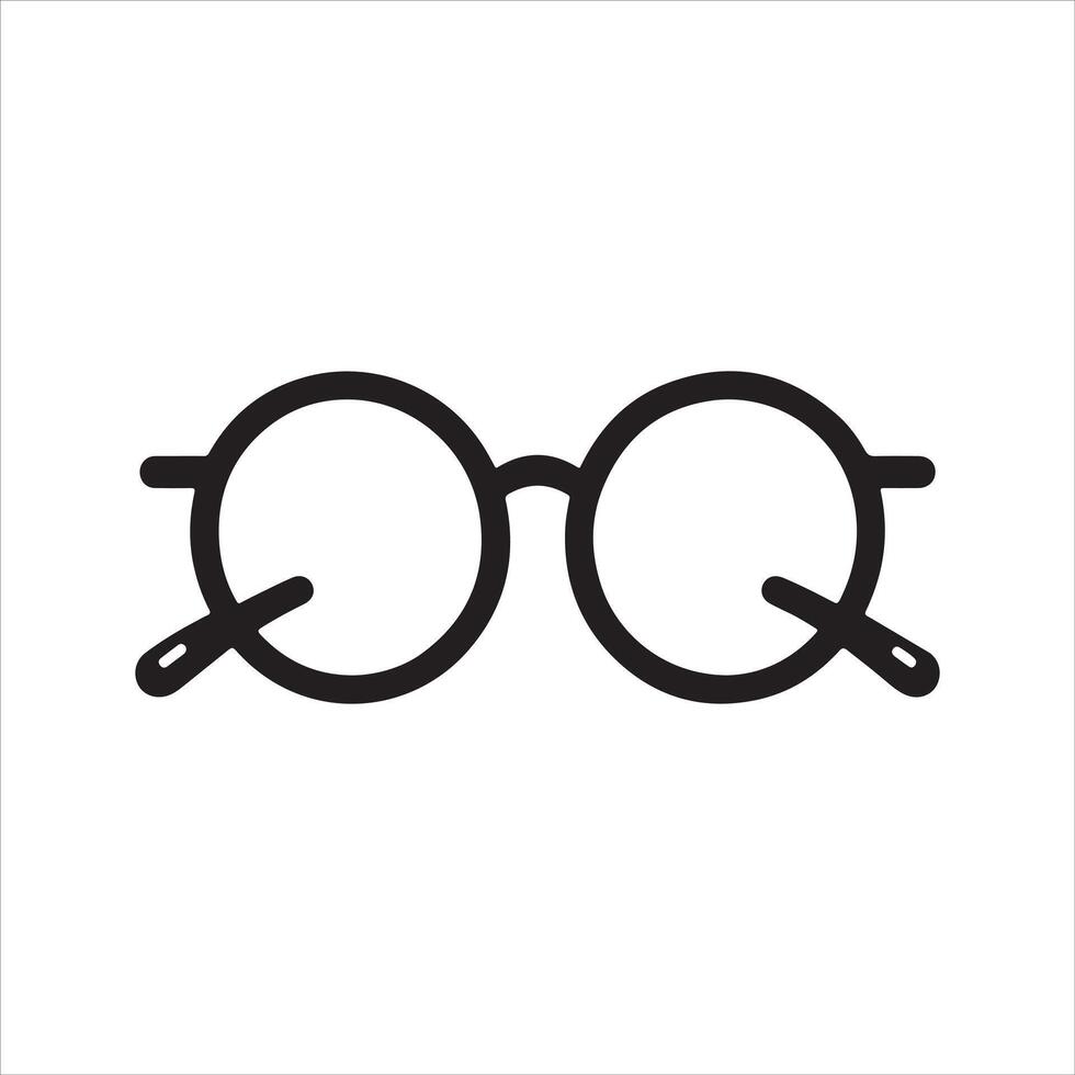 Eyeglasses Stock silhouette vector