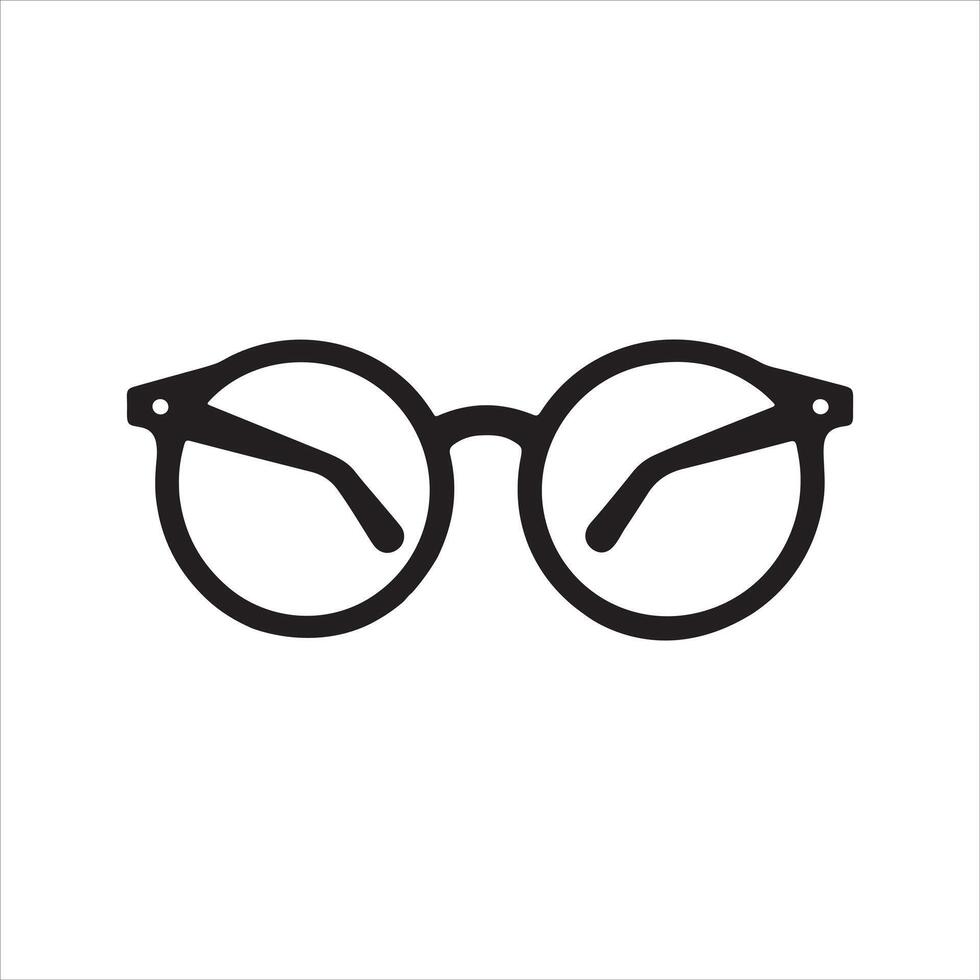 Eyeglasses Stock silhouette vector