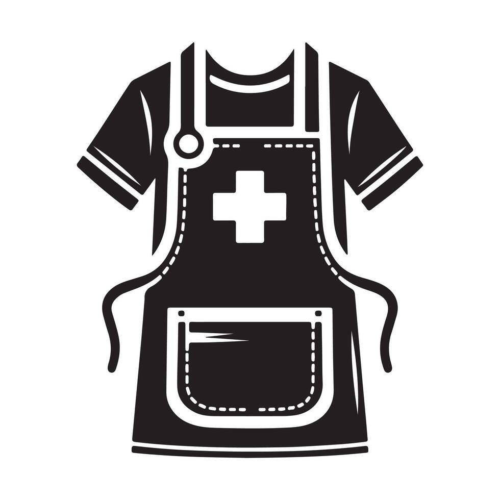 Doctor nurse vectors silhouette