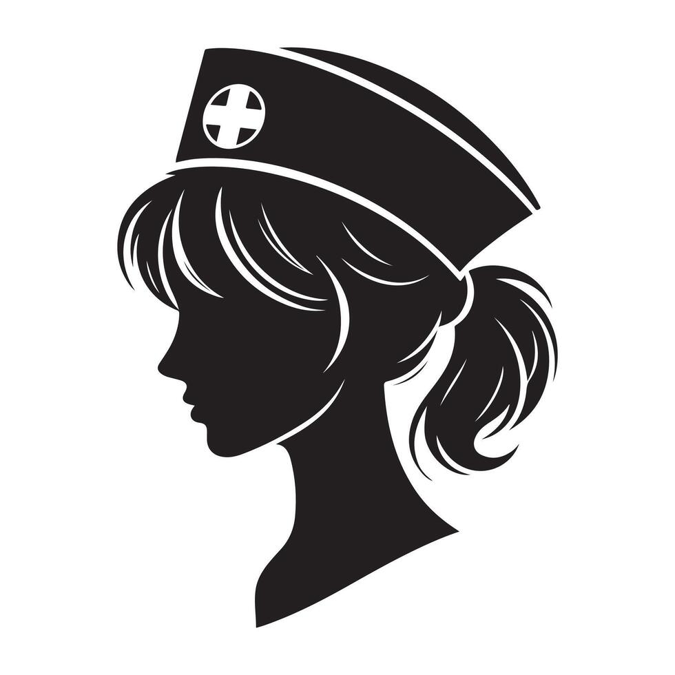 Doctor nurse vectors silhouette