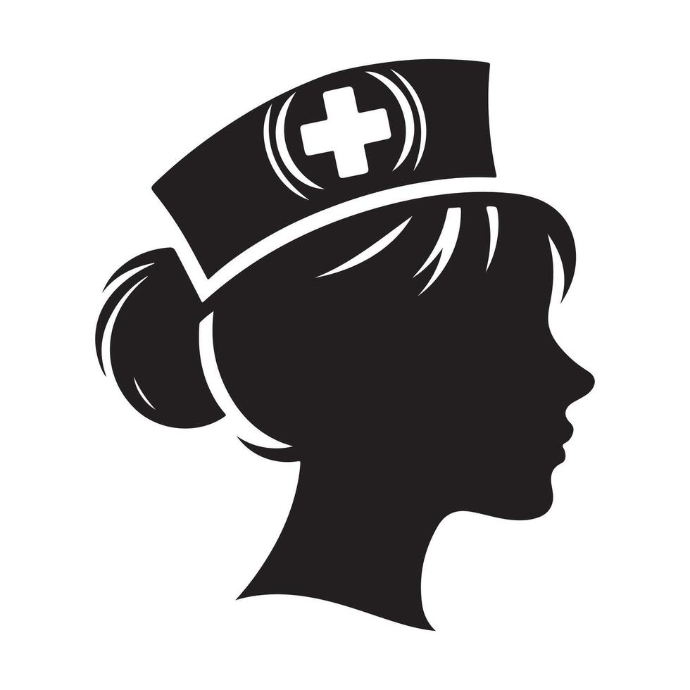 Doctor nurse vectors silhouette