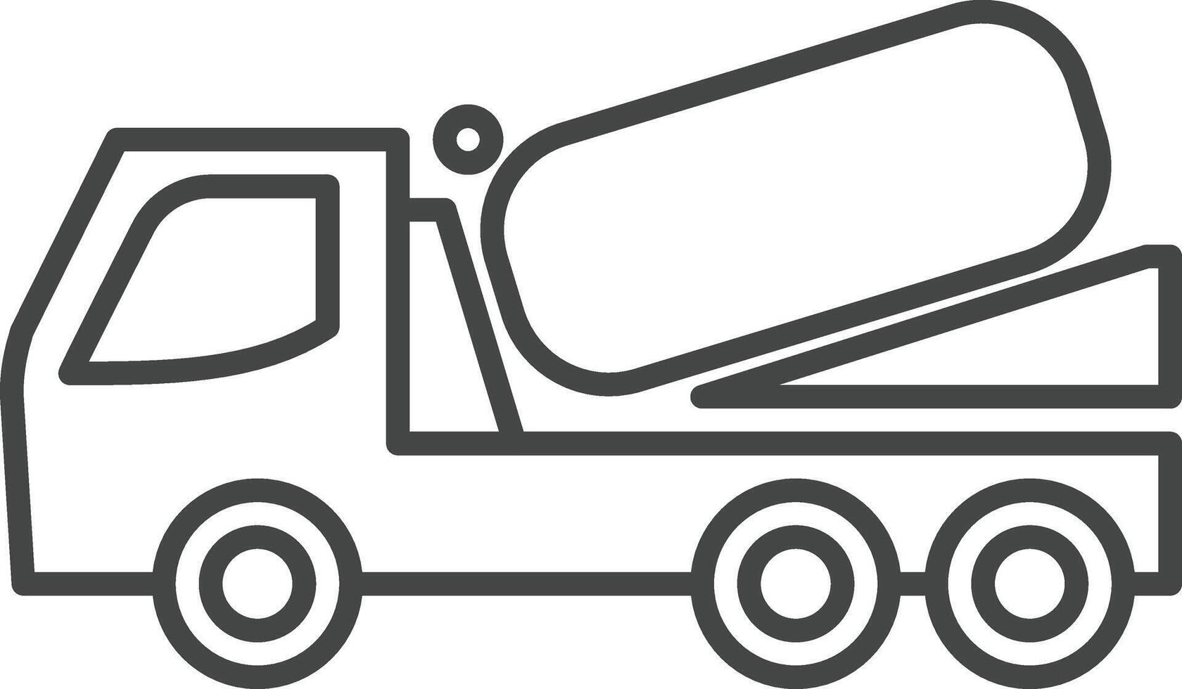 construction vehicles icon in outline style vector