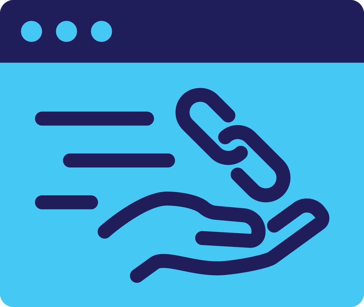 SEO icon flat style with blue color vector