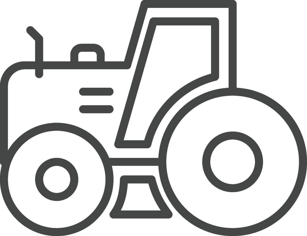 construction vehicles icon in outline style vector