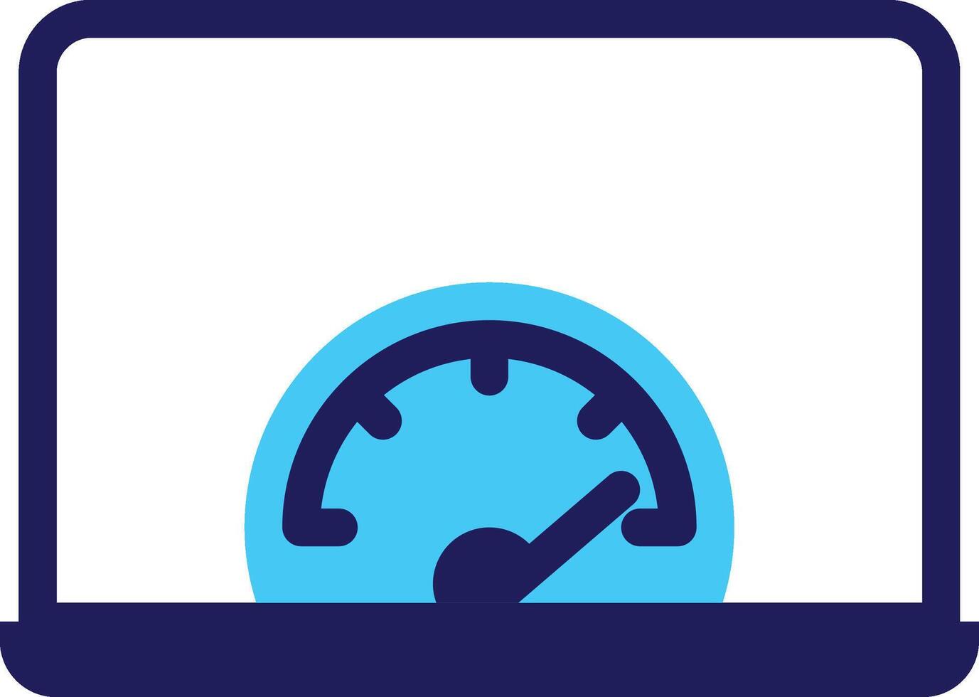 SEO icon flat style with blue color vector