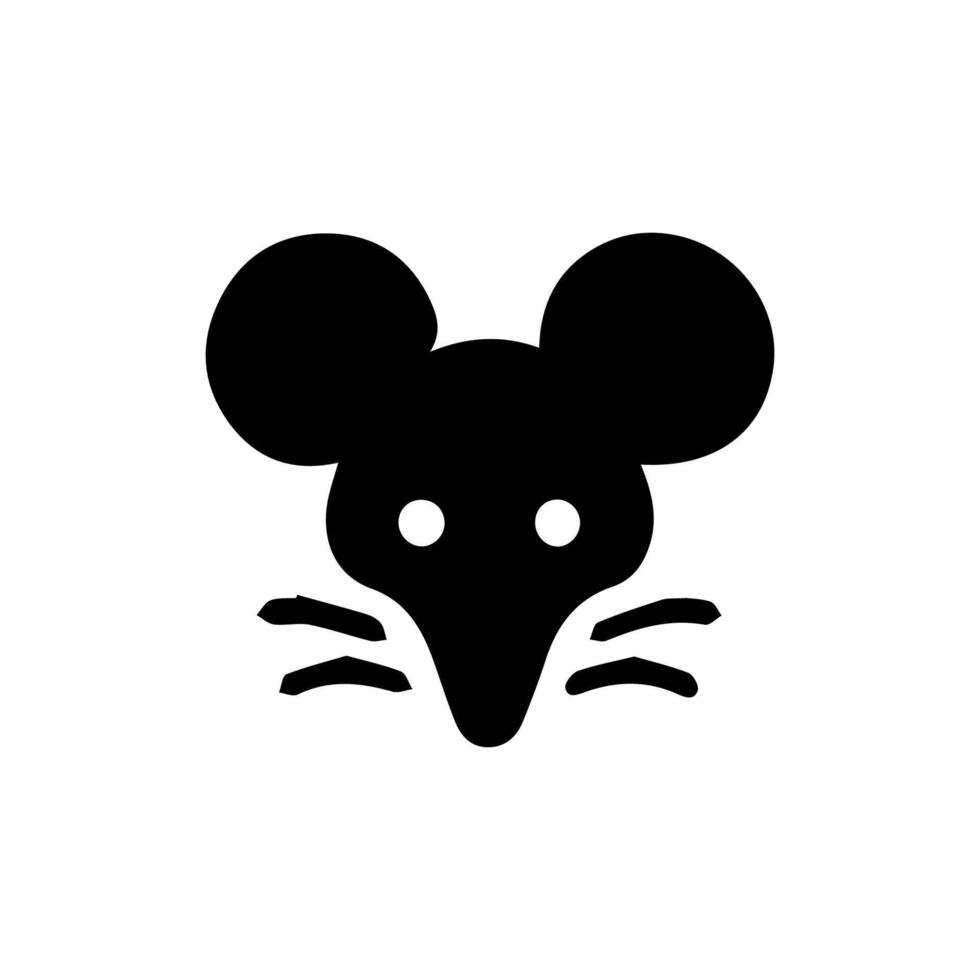 Mouse rat mice silhouette logo icon vector