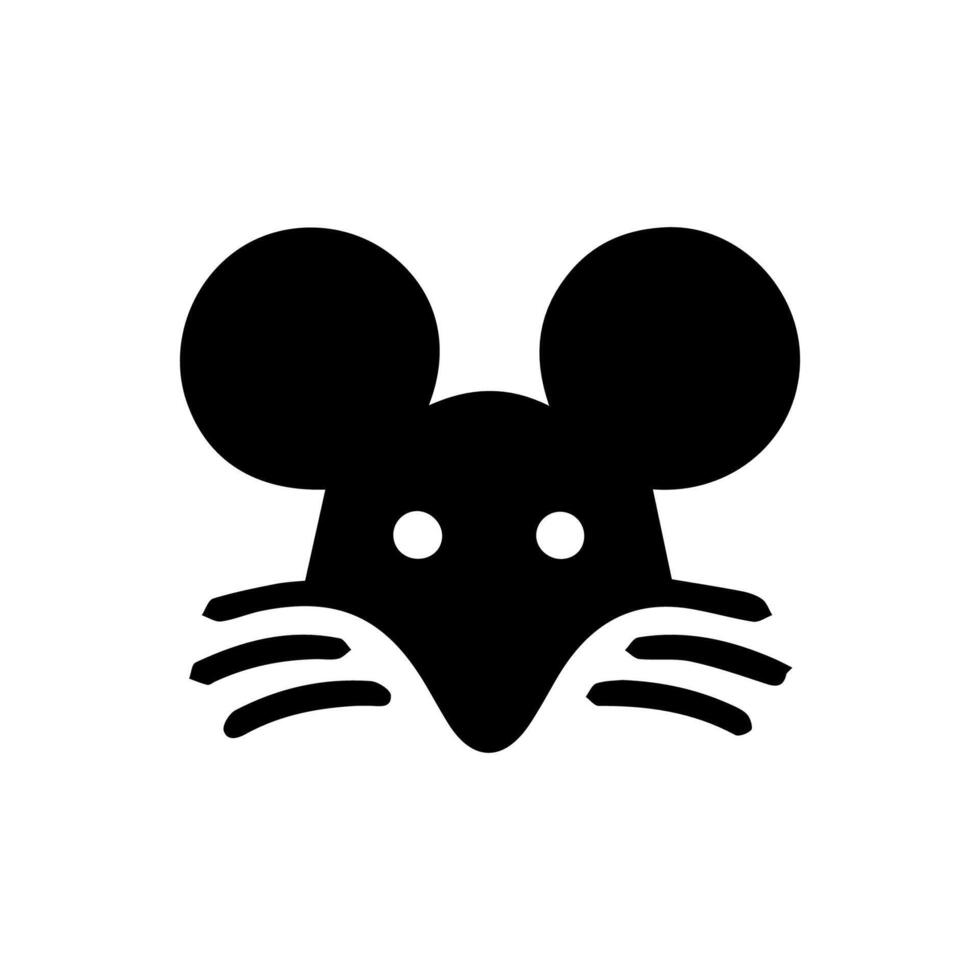 Mouse rat mice silhouette logo icon vector