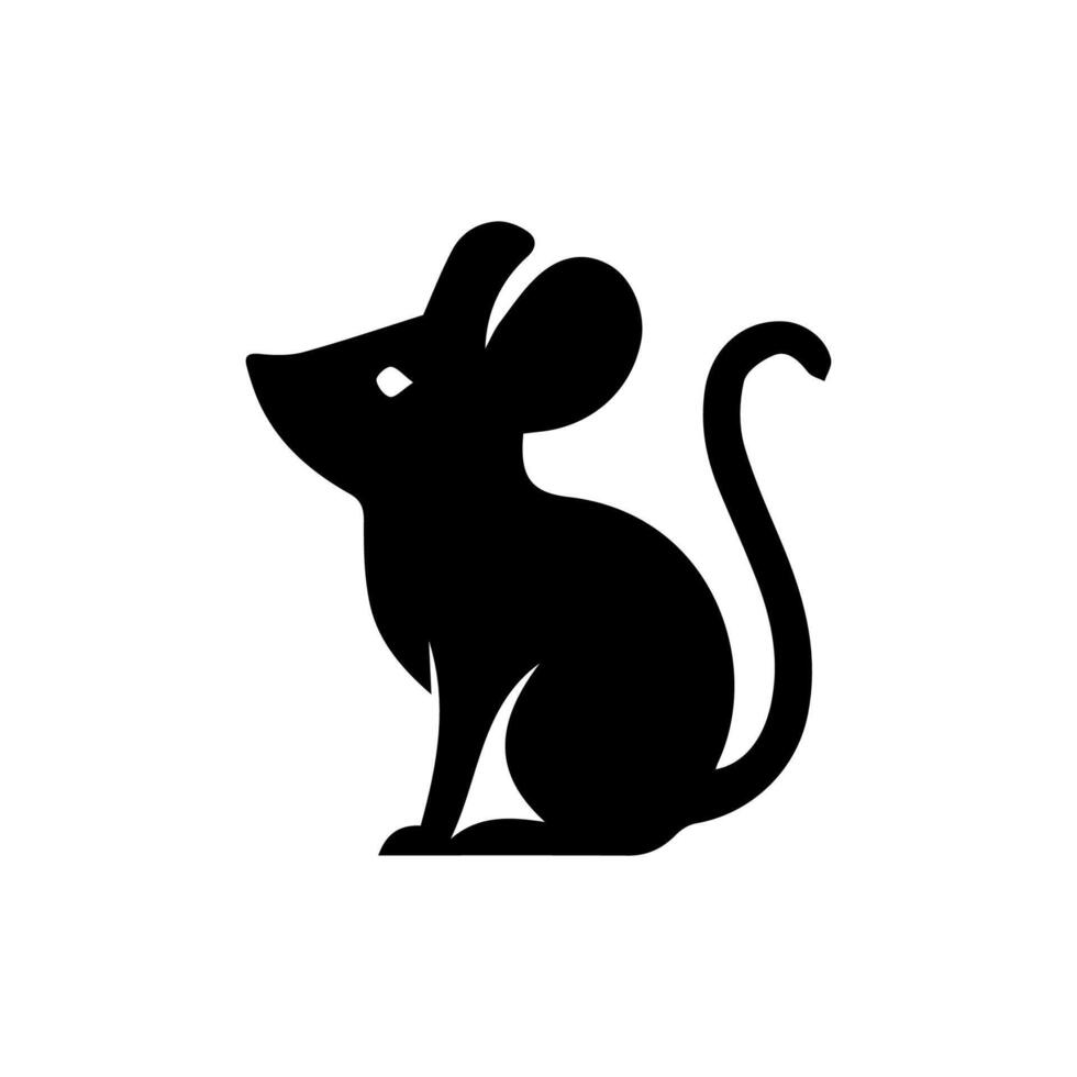 Mouse rat mice silhouette logo icon vector