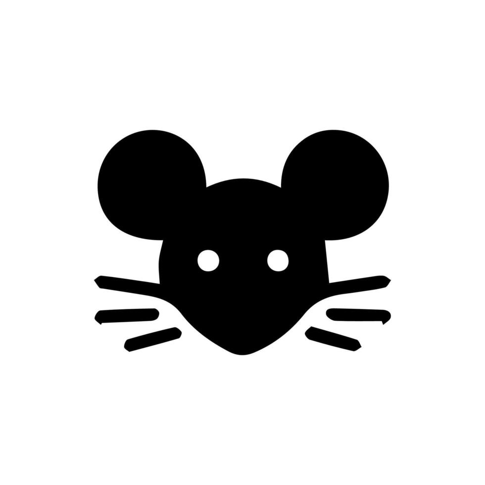 Mouse rat mice silhouette logo icon vector