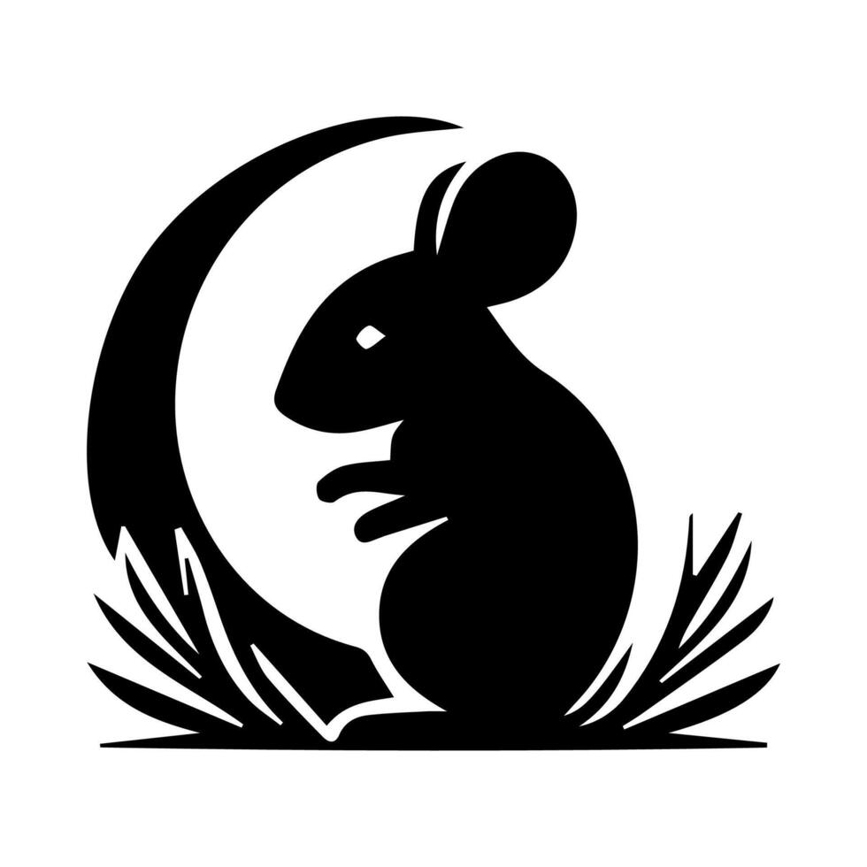 Mouse rat mice silhouette logo icon vector