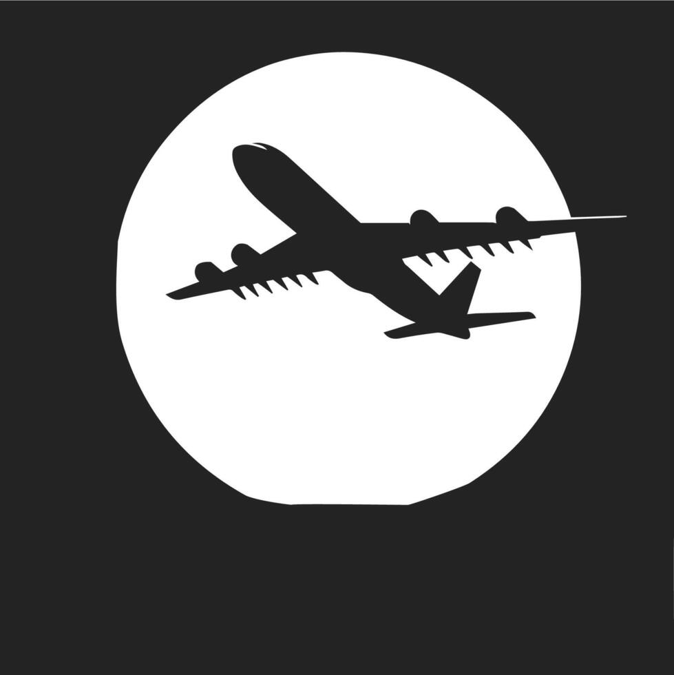 Commercial airplane flying icon isolated on white background vector