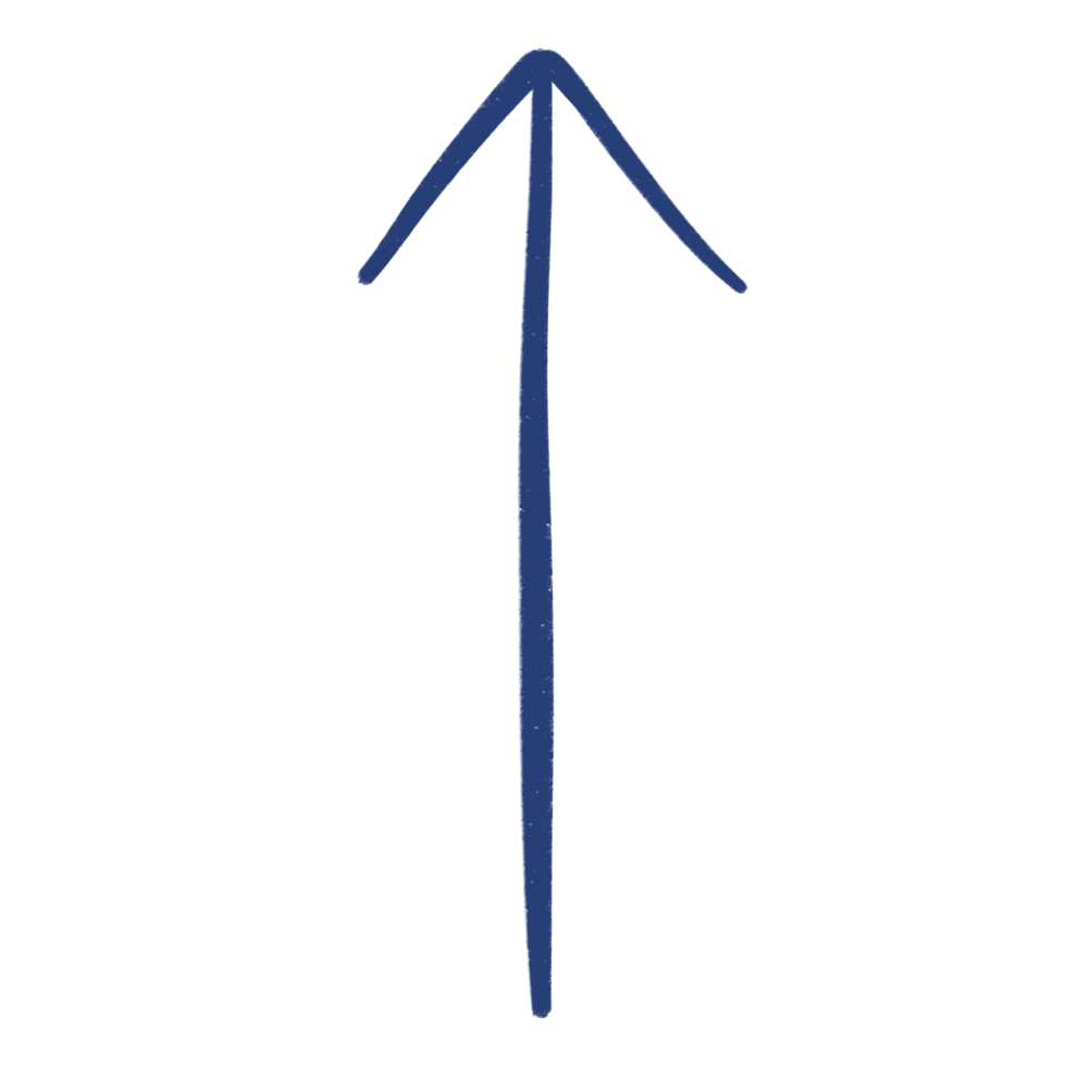 Blue Arrow Line Up Or Arrow Top Sketch Arrow Line Element png