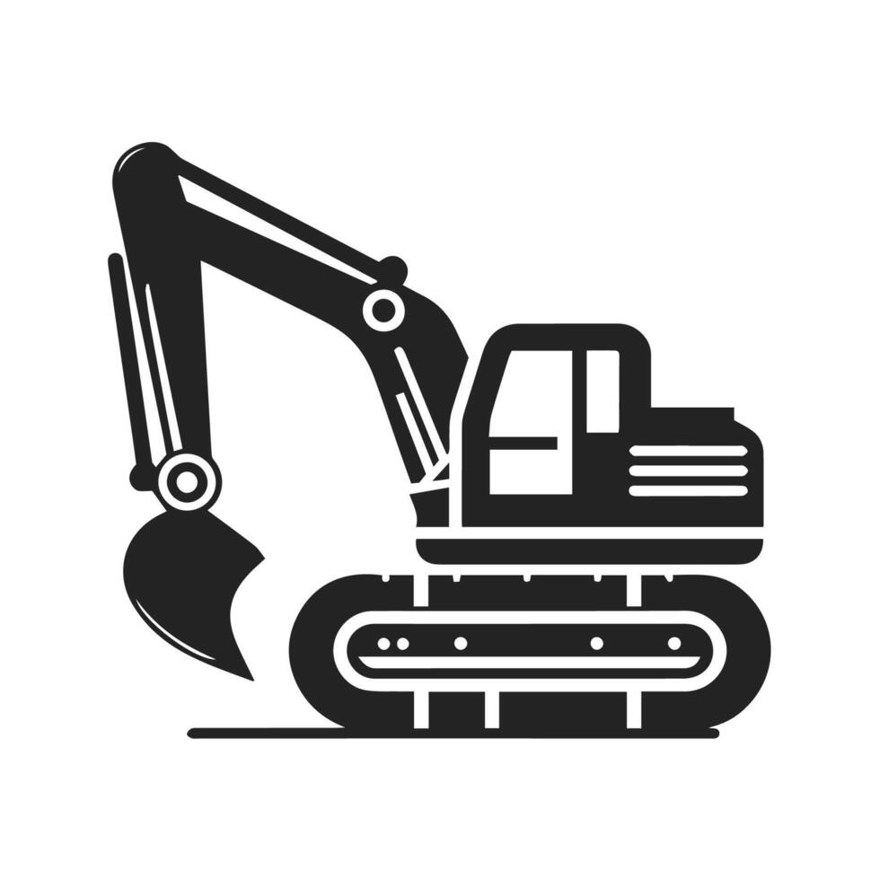 silhouette xcavato icon on a white background. flat illustration. vector