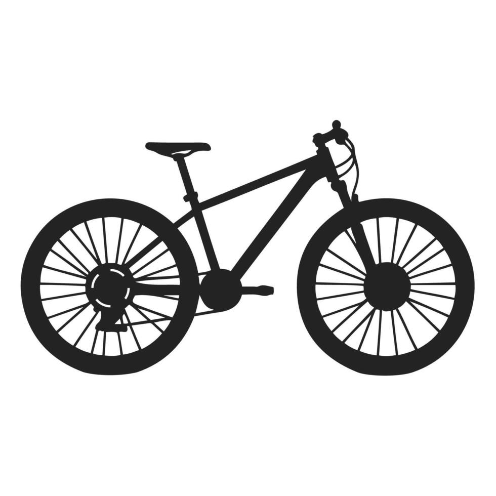Simple bicycle icon design Illustration vector