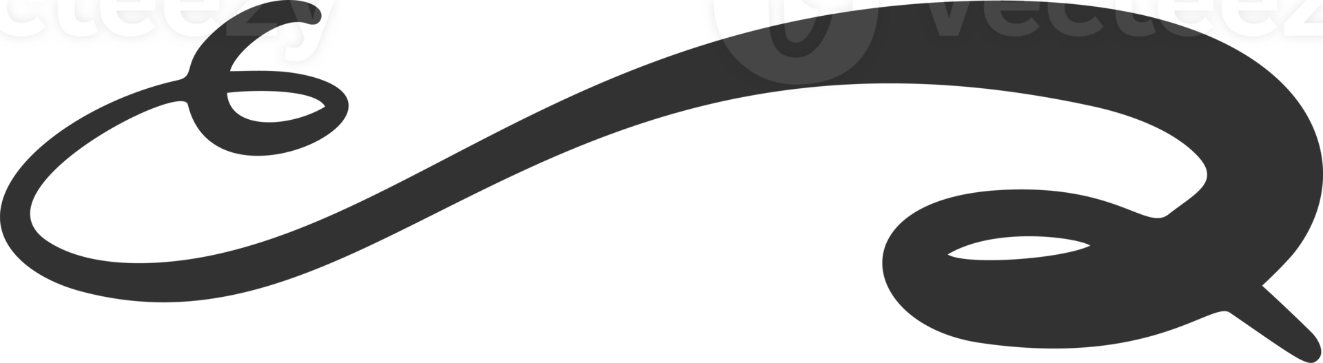 Swoosh line. Hand drawn swash and swish stroke with swirl tail. Calligraphy squiggle wave. Doodle decorative marker flourish. png
