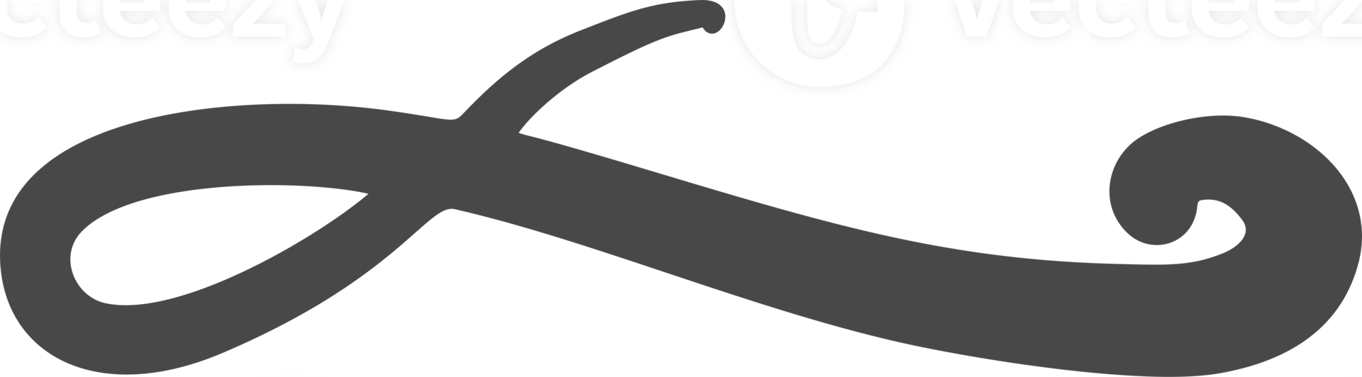 Swoosh line. Hand drawn swash and swish stroke with swirl tail. Calligraphy squiggle wave. Doodle decorative marker flourish. png