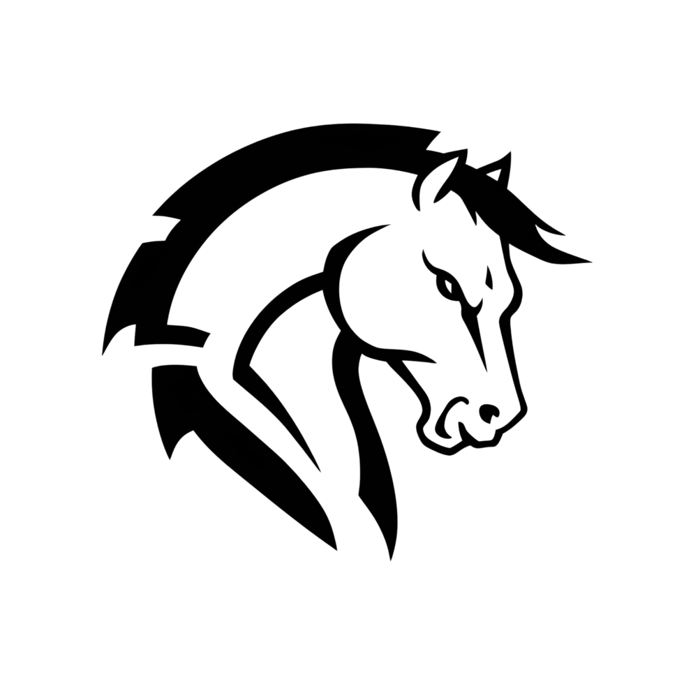 Beautiful Horse Head Silhouette png