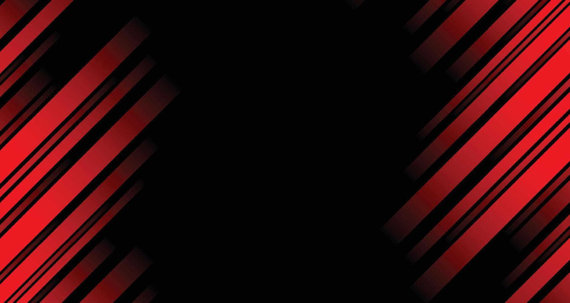 Abstract red line and black background for business card, cover, banner, flyer vector