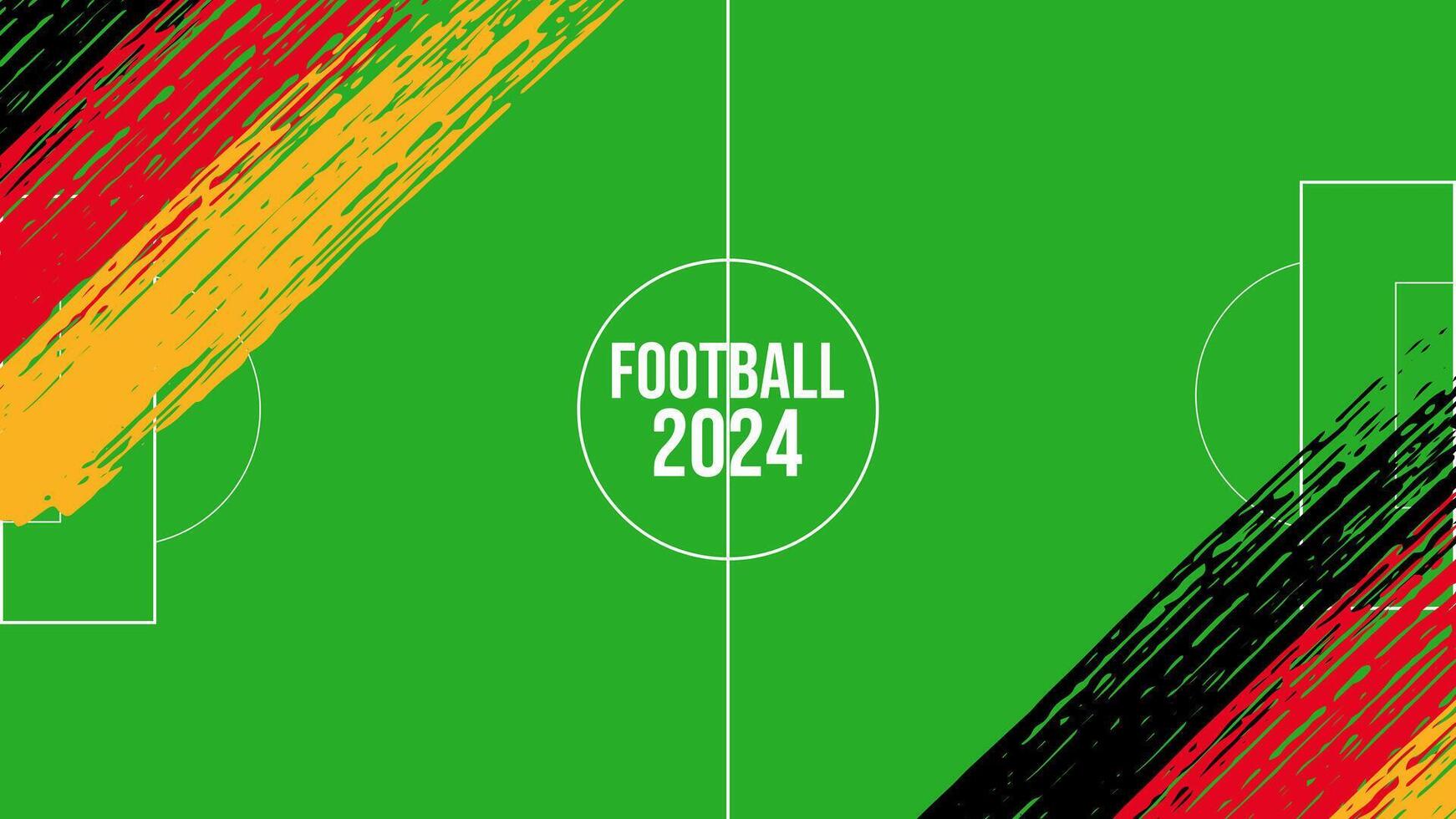 Euro Football Championship event 2024 in Germany. Layout banner background poster web design. illustration. vector