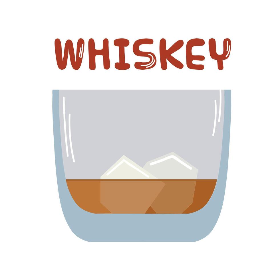 Whiskey glass icon clipart avatar logtotype isolated illustration vector