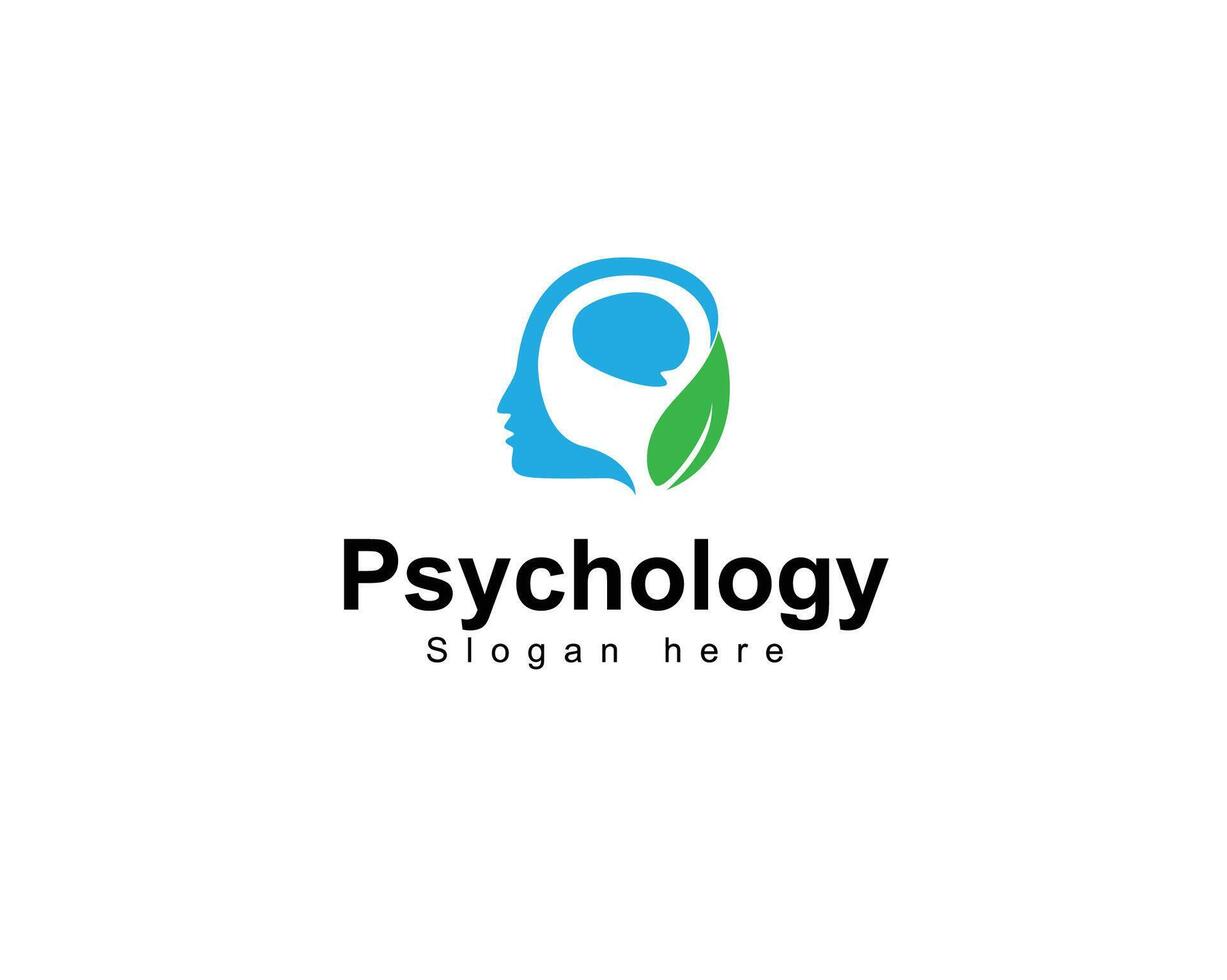 Human profile in shape of question mark. Psychology icon. Psychological sign, symbol. Abstract icon science and man vector