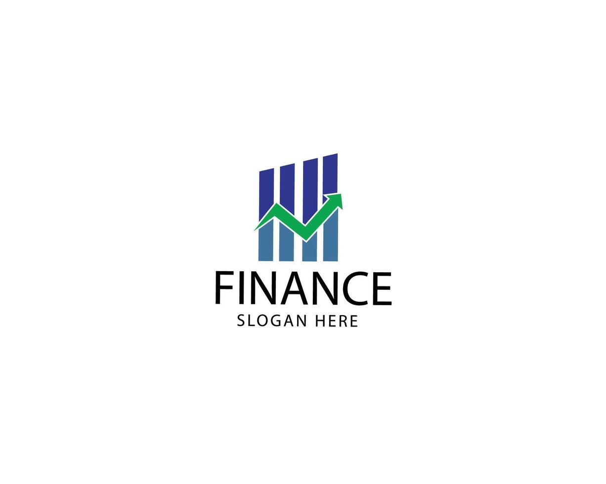 financial logo creative market growth business arrow logo design concept vector