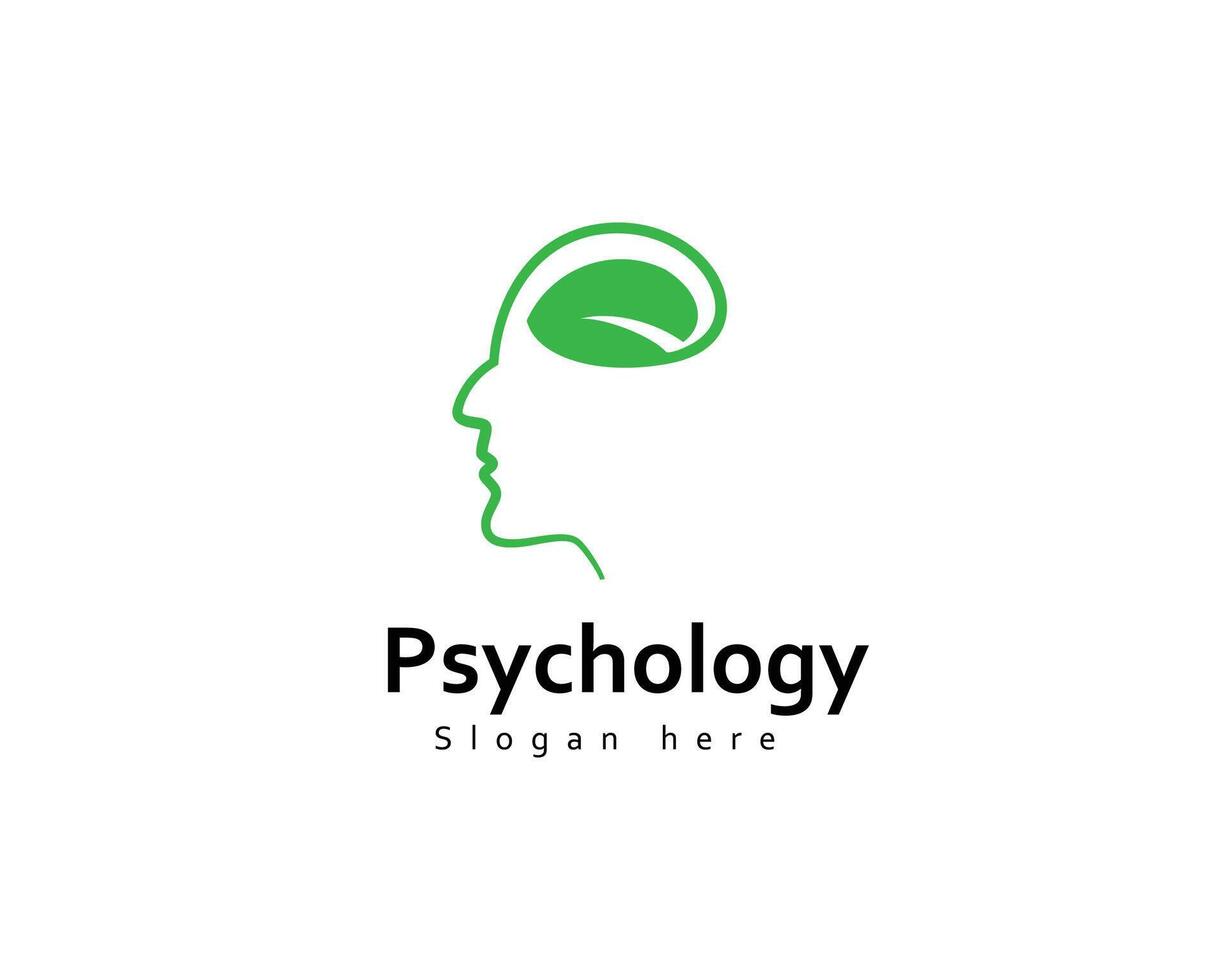 Human profile in shape of question mark. Psychology icon. Psychological sign, symbol. Abstract icon science and man vector