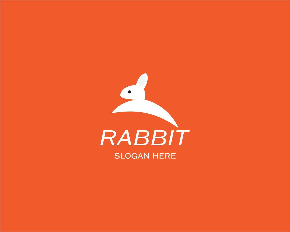 Illustration graphic of running rabbit logo template vector