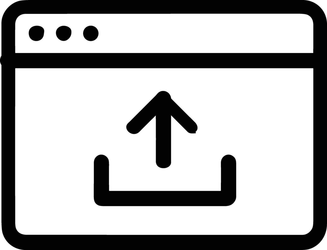 Upload icon symbol image vector