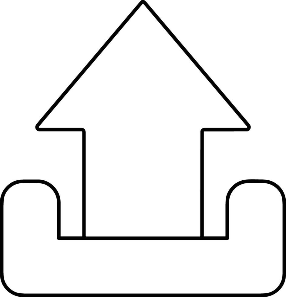 Upload icon symbol image vector