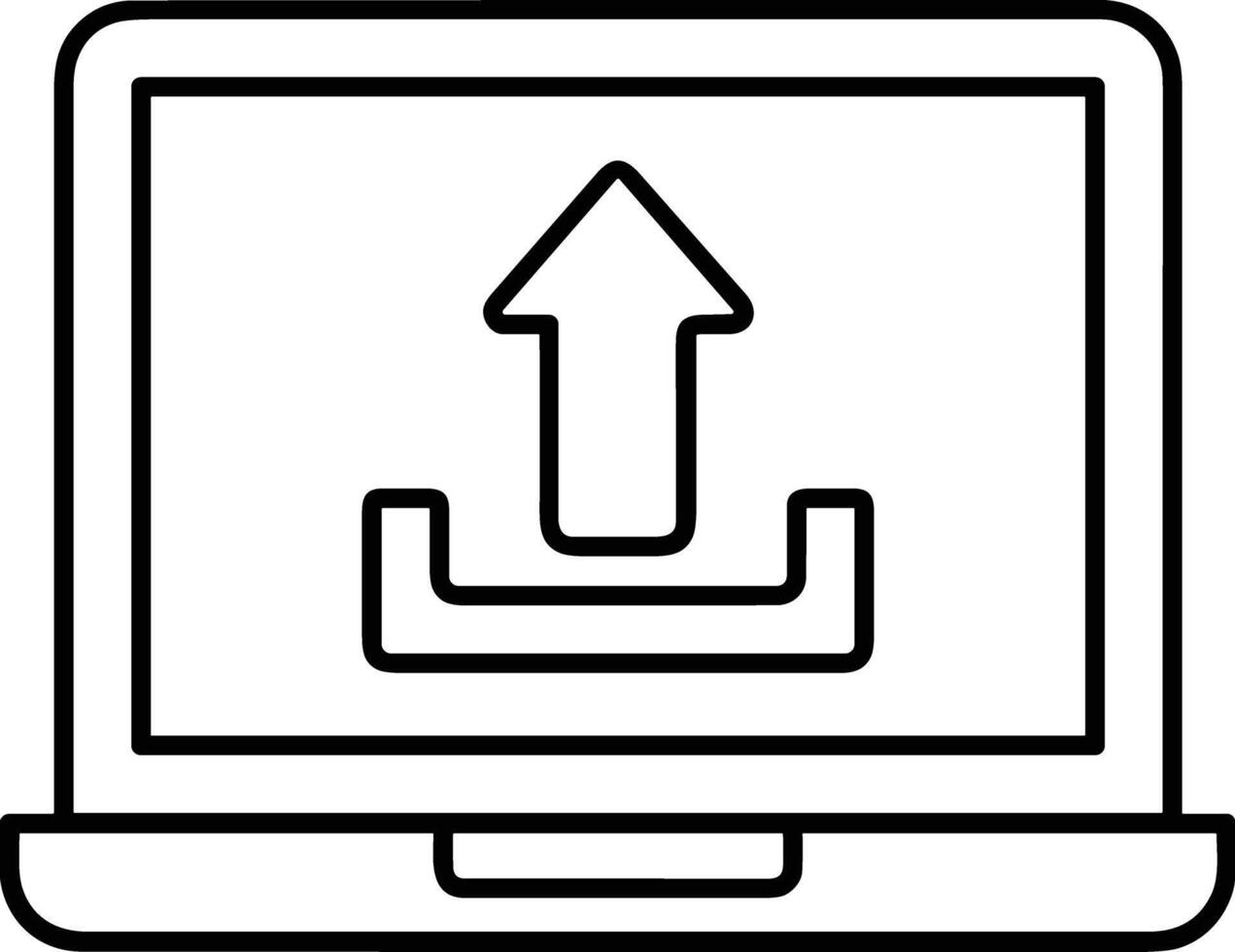 Upload icon symbol image vector