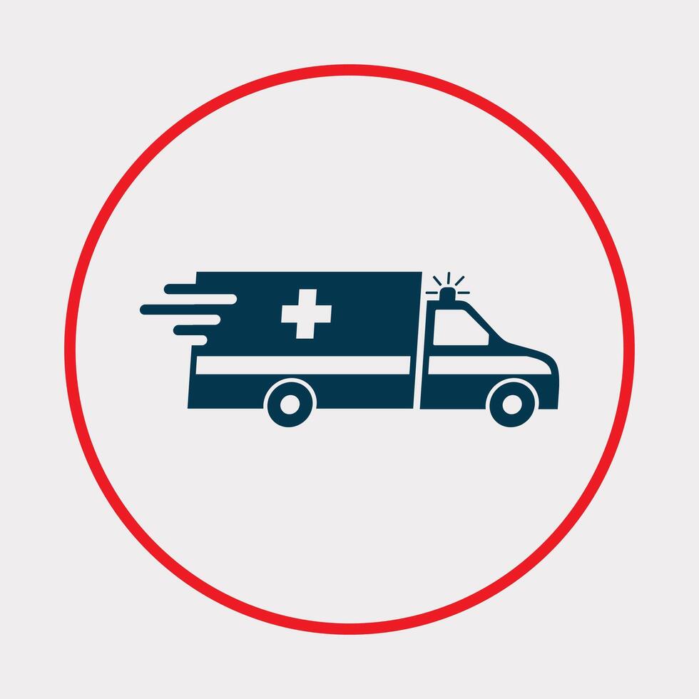 Ambulance icon beautiful background abstract colorful illustration design vector
