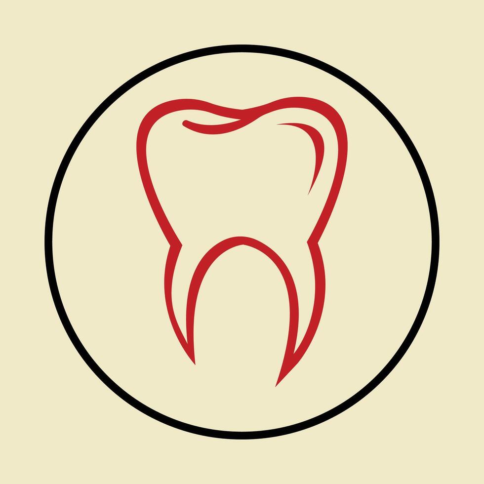 Tooth symbol abstract beautiful amazing background illustration design vector