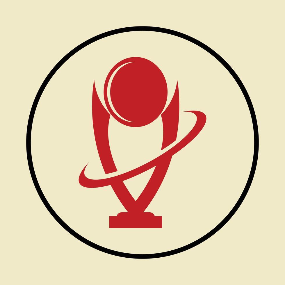 Trophy symbol abstract beautiful amazing background illustration design vector