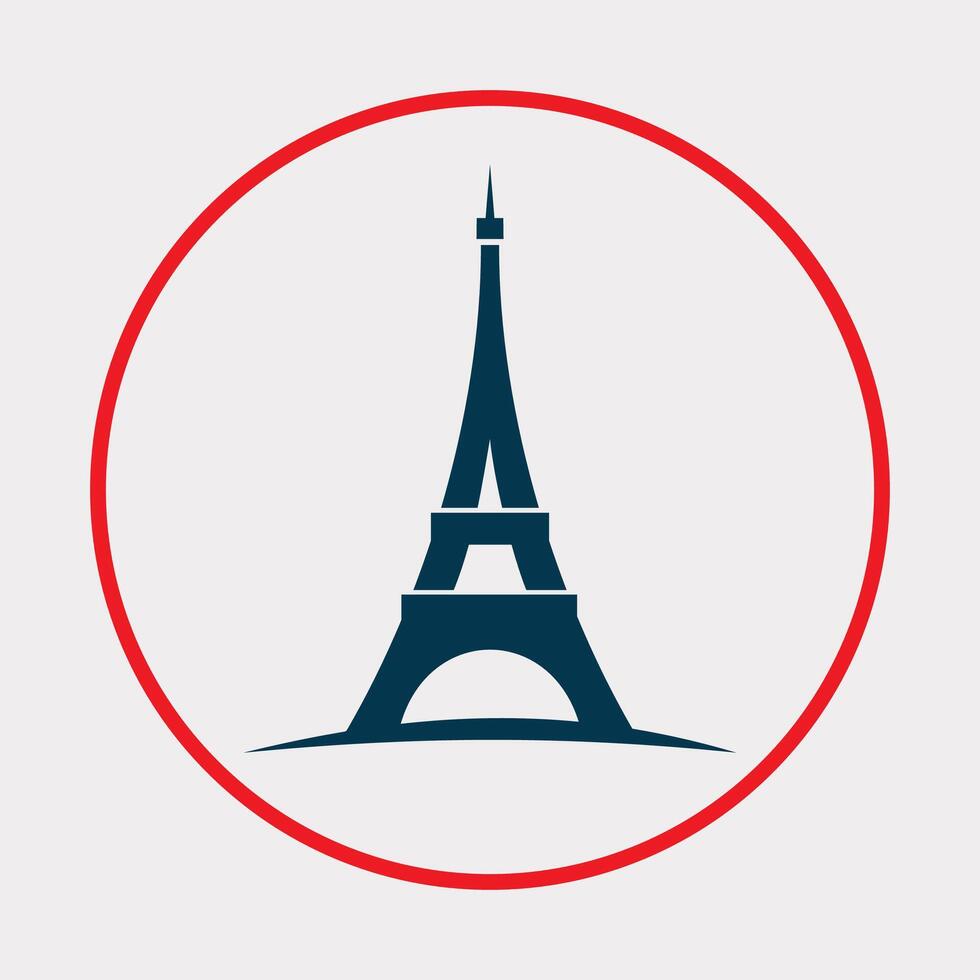 Paris icon beautiful background abstract colorful illustration design vector
