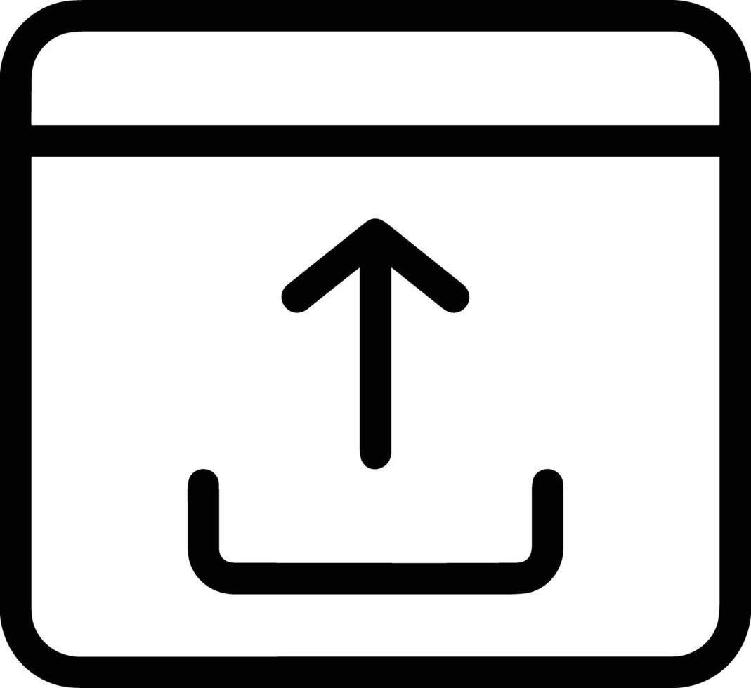 Upload icon symbol image vector