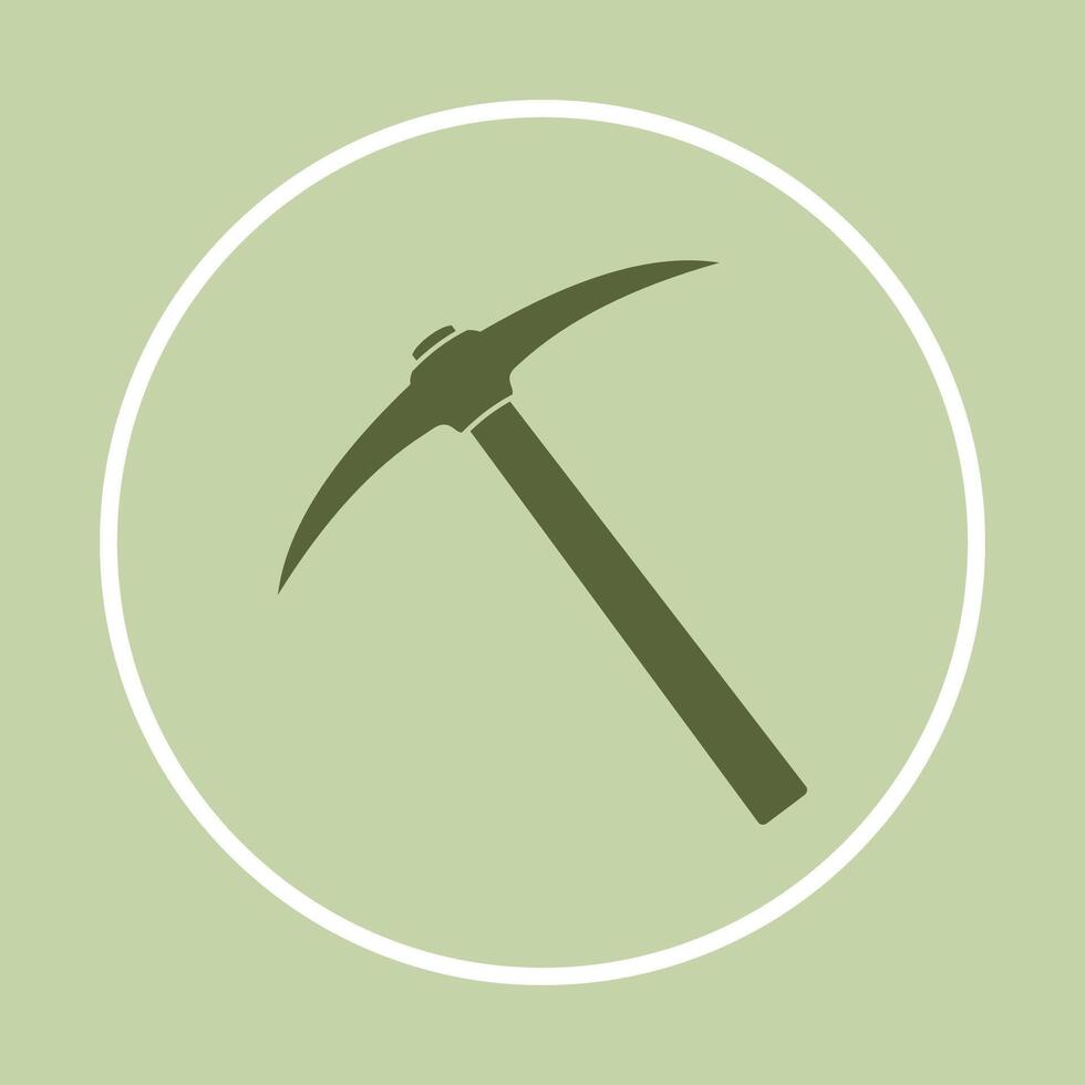 Pickaxe mining icon colorful background abstract trendy illustration design vector