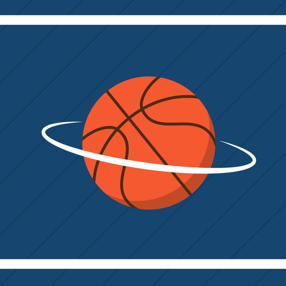 Basketball cartoon . free space for text. copy space. Basketball in court . vector