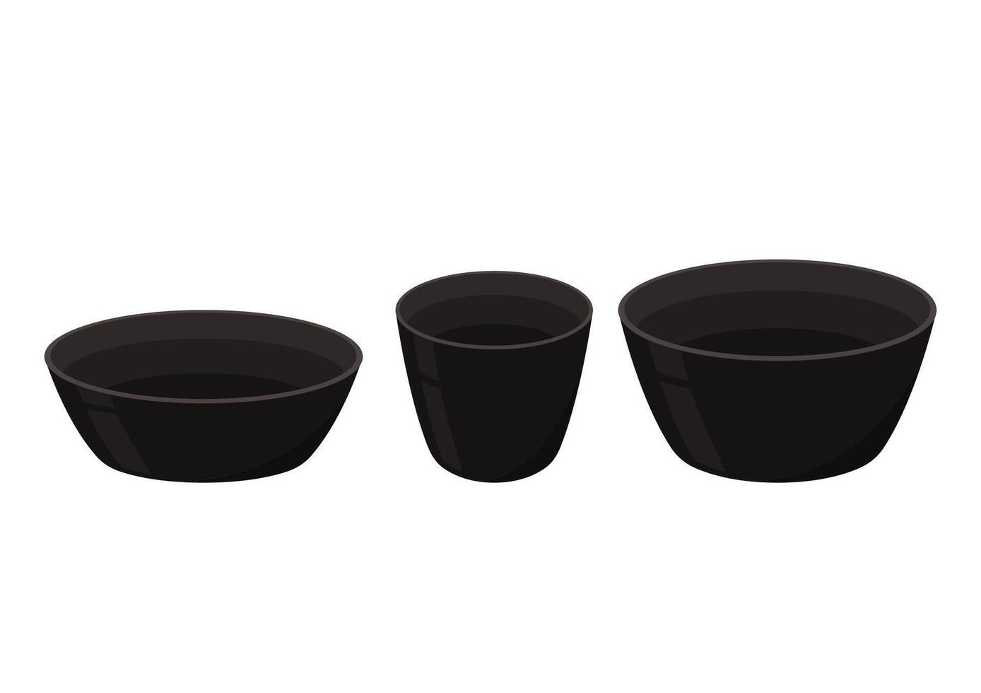 Bowl on white background. bowl . vector