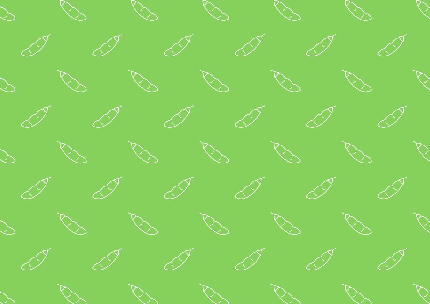 Green peas pattern wallpaper. Green peas on Green background. vector